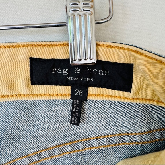 Rag & Bone Maya High Rise Denim Jeans Straight Leg Blue 26 Ankle Casual Luxury - Picture 6 of 13